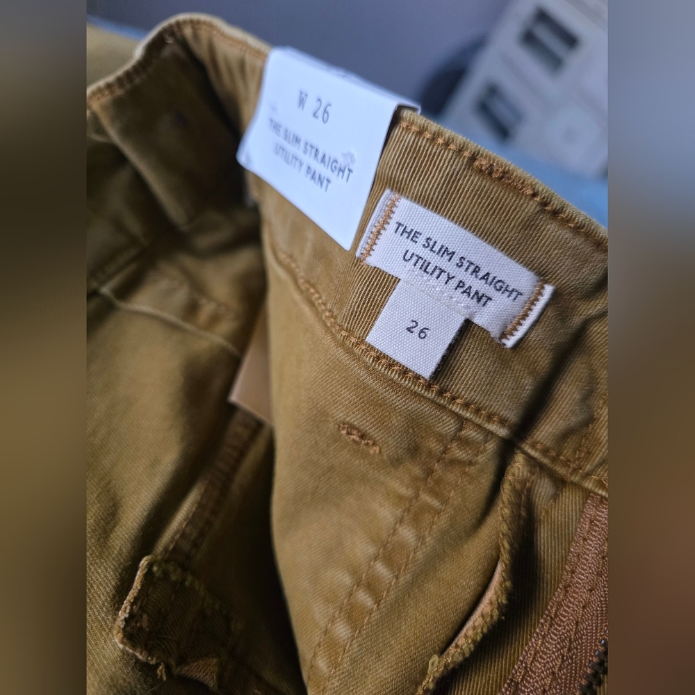 NWT Madewell The Slim Straight Utility Pant in Garment Dyed - Picture 3 of 10